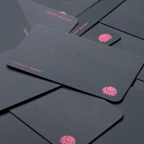 AM business card design by Nick Feldman of Groundwave Design Corp