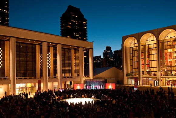 Dance Austria performance and mass waltz event at the Lincoln Center plaza