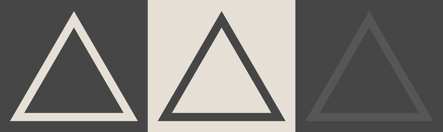 The new Hard Work Party logo: a basic equilateral triangle